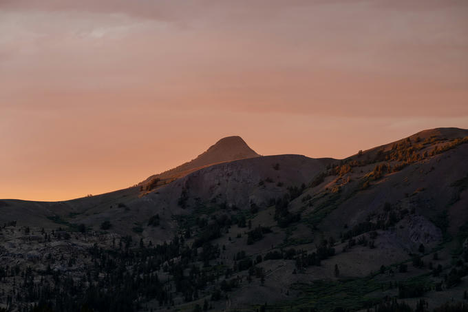 Stanislaus Peak in the sunset
