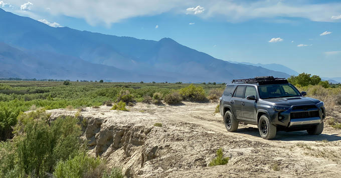 4Runner parked along the Owens River